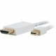Comprehensive Mini DisplayPort Male to Male Cable 6ft - Mini DisplayPort for Audio/Video Device - 6 ft - 1 x Mini DisplayPort Male Digital Audio/Video - 1 x Mini DisplayPort Male Digital Audio/Video - Gold Plated Connector - Shielding - White - RoHS Compl