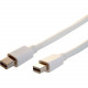 Comprehensive Mini DisplayPort Male to Male Cable 6ft - DisplayPort for Audio/Video Device - 6 ft - Digital Audio/Video - 1 x Mini DisplayPort Male Digital Audio/Video - Shielding - White - RoHS Compliance MDP-MDP-6ST