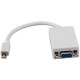 Total Micro MDPVGA Video Cable Adapter - 5.91" Video Cable - First End: 1 x Mini DisplayPort Male Digital Audio/Video - Second End: 1 x 15-pin HD-15 Female VGA - White MDP-VGA-TM