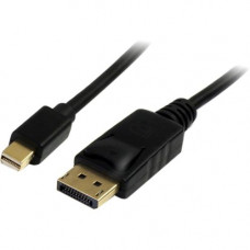 Startech.Com 6 ft Mini DisplayPort to DisplayPort 1.2 Adapter Cable M/M - DisplayPort 4k - Create a high-resolution 4k x 2k connection with HBR2 support between your Mini DisplayPort-equipped laptop and a standard DP monitor - 6 ft Mini DP to DP Cable - 6