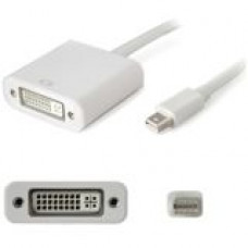 Addon Tech 5PK Mini-DisplayPort 1.1 Male to DVI-I (29 pin) Female White Active Adapters For Resolution Up to 1920x1200 (WUXGA) - 100% compatible and guaranteed to work - TAA Compliance MDP2DVIA-5PK