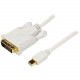 Startech.Com 3 ft Mini DisplayPort to DVI Adapter Converter Cable - Mini DP to DVI 1920x1200 - White - 3 ft DVI/Mini DisplayPort Video Cable for Monitor, Projector, Video Device, Ultrabook, Notebook, TV, MacBook - First End: 1 x Mini DisplayPort Male Digi