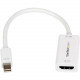 Startech.Com Mini DisplayPort to HDMI 4K Audio / Video Converter - mDP 1.2 to HDMI Active Adapter for Mac Book Pro / Mac Book Air - 4K @ 30 Hz - White - 5.90" HDMI/Mini DisplayPort A/V Cable for Audio/Video Device, MacBook Pro, MacBook Air - First En