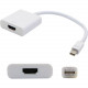 AddOn 8in Mini-DisplayPort Male to HDMI Female White Active Adapter Cable - 100% compatible and guaranteed to work - TAA Compliance MDP2HDMIAW