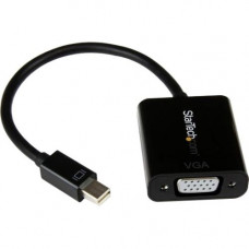 Startech.Com Mini DisplayPort 1.2 to VGA Adapter Converter - Mini DP to VGA - 1920x1200 - 7.10" Mini DisplayPort/VGA Video Cable for Video Device, Monitor, Projector, Ultrabook, MacBook, Notebook - First End: 1 x Mini DisplayPort Male Digital Video -