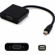 AddOn 8in Mini-DisplayPort Male to VGA Female Black Adapter Cable with Support for Intel Thunderbolt? - 100% compatible and guaranteed to work - TAA Compliance MDP2VGAB