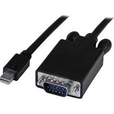 Startech.Com 10 ft Mini DisplayPort&trade; to VGA Adapter Converter Cable - mDP to VGA 1920x1200 - Black - 10 ft Mini DisplayPort/VGA Video Cable for Video Device, Notebook, Ultrabook, Projector, Monitor, TV, MAC - First End: 1 x Mini DisplayPort Male