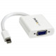 Startech.Com Mini DisplayPort to VGA Adapter - White - 1080p - Thunderbolt to VGA Monitor Adapter - Mini DP to VGA Converter - DisplayPort/VGA for Video Device, Monitor, Projector, TV - 4.72" - 1 x Mini DisplayPort Male Digital Audio/Video - 1 x HD-1