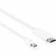 Axiom HDMI/Mini DisplayPort Audio/Video Cable - 15 ft HDMI/Mini DisplayPort A/V Cable for Audio/Video Device - HDMI Male Digital Audio/Video - Mini DisplayPort Male Digital Audio/Video - White MDPMHDMIM15-AX