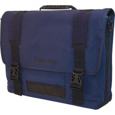 Mobile Edge Eco-Friendly ecollection ECO Messenger - 13" x 17.5" x 4.25" - Cotton Canvas - Blue MECME3