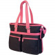 Mobile Edge 16" Eco-Friendly Tote - 14" x 17.5" x 7" - Cotton Canvas - Black, Pink MECTEK1