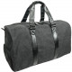 Mobile Edge Metro Carrying Case (Duffel) Travel Essential - Charcoal - Leather, Mesh Pocket, Vegan Leather Trim, Rubber Feet, Cotton Canvas Exterior - Shoulder Strap - 11.5" Height x 20.5" Width x 11" Depth MEDBE5