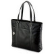 Mobile Edge Leather Tote Notebook Case - Top-loading - Leather - Black METL01