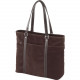 Mobile Edge Chocolate Suede Tote Case - Top-loading - Suede - Chocolate METL08