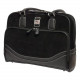 Mobile Edge Classic Carrying Case (Tote) for 15" to 16" Ultrabook - Black - Corduroy, Poly Fur Interior - Trolley Strap - 14" Height x 17.5" Width x 6" Depth MEWCCL