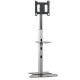 Chief MF16000B Floor Stand For Flat Panels - Up to 125lb - Up to 50" Flat Panel Display - Black - Floor-mountable MF16000B