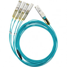 Accortec Active Fiber Hybrid Solution, Ethernet 100GbE to 4x25GbE, QSFP28 to 4xSFP28, 10m - 32.81 ft Fiber Optic Network Cable for Network Device, Switch, Server - First End: 1 x QSFP28 Network - Second End: 4 x SFP28 Network - 12.50 GB/s - Splitter Cable