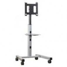 Milestone Av Technologies Chief MFM6000B Flat Panel Confidence Mobile Display Stand - Up to 125lb - Up to 55" Flat Panel Display - Black - Floor-mountable - TAA Compliance MFM6000B