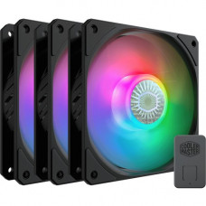 Cooler Master SickleFlow 120 ARGB 3IN1 - 3 Pack - 62 CFM - 27 dB(A) Noise - Rifle Bearing - 3-pin ARGB, 4-pin PWM - ARGB LED - 18.3 Year Life MFX-B2DN-183PA-R1