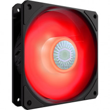 Cooler Master SickleFlow Cooling Fan - 120 mm - 62 CFM - 27 dB(A) Noise - Rifle Bearing - 4-pin PWM - Red LED - 18.3 Year Life MFX-B2DN-18NPR-R1