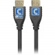 Comprehensive MicroFlex Pro HDMI Audio/Video Cable - 6 ft HDMI A/V Cable for Audio/Video Device - First End: 1 x HDMI Male Digital Audio/Video - Second End: 1 x HDMI Male Digital Audio/Video - 2.25 GB/s - Supports up to 4096 x 2160 - Shielding - Gold Plat