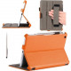 I-Blason MINI2-H-ORANGE Carrying Case (Book Fold) iPad mini, iPad mini with Retina Display - Orange - Polyurethane Leather, MicroFiber Interior - Hand Strap MINI2-H-ORANGE