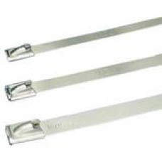 PANDUIT Enhanced Pan-Steel MLT Series Self-Locking Stainless Steel Cable Tie - 50 Pack - TAA Compliance MLT4EH-LP