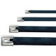 PANDUIT Pan-Steel MLTFC Series Fully Coated Stainless Steel Cable Tie - 100 Pack - 100 lb Loop Tensile - TAA Compliance MLTFC2S-CP316