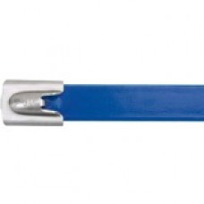Panduit Pan-Steel Cable Tie - Blue - 50 Pack - 250 lb Loop Tensile - Polyester, Stainless Steel - TAA Compliance MLTFC4H-LP316BU