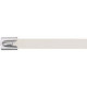 Panduit Pan-Steel Cable Tie - White - 50 Pack - 250 lb Loop Tensile - Polyester, Stainless Steel - TAA Compliance MLTFC4H-LP316WH