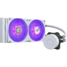 Cooler Master MasterLiquid ML240LV2 RGB White Edition - 463.8 gal/min Maximum Airflow - 27 dB(A) Noise - Liquid Cooler Cooler - 3-Pin, 4-Pin - Socket R4 LGA-2066, Socket LGA 2011-v3, Socket R LGA-2011, Socket H4 LGA-1151, Socket H3 LGA-1150, Socket H2 LGA