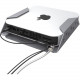 Compulocks Brands Inc. Mac Mini Secure Mount Enclosure with Lockable Head - Aluminum, Steel - Silver - TAA Compliance MMEN76