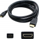 AddOn HDMI/Mini-HDMI Audio/Video Cable - 3 ft HDMI/Mini-HDMI A/V Cable for Audio/Video Device - First End: 1 x HDMI Male Digital Audio/Video - Second End: 1 x Mini HDMI Male Digital Audio/Video - Supports up to 4096 x 2160 - Black - 1 MNHDMI2HDMIHS3