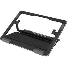Cooler Master ErgoStand Air Cooling Stand - Upto 15.6" Screen Size Notebook, Tablet Support - Aluminum Alloy, Rubber Pad - Black MNX-SSEK-NNNNN-R1