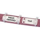 PANDUIT Harness Identification Marker Plate - Cable Tie Mount - White - 100 Pack - TAA Compliance MP200-C