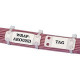 PANDUIT Harness Identification Marker Plate - White - 100 Pack - TAA Compliance MP150-C