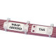 PANDUIT Harness Identification Marker Plate - White - 100 Pack - TAA Compliance MP250W175-C