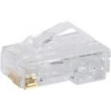 Panduit PanPlug 28 AWG UTP Modular Plug - 100 Pack - 1 x RJ-45 Male - Clear - TAA Compliance MP528-C