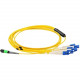 Axiom Fiber Optic Network Cable - 65.62 ft Fiber Optic Network Cable for Network Device - First End: 1 x MTP/MPO Female Network - Second End: 8 x LC Male Network - 9/125 &micro;m - Yellow MP8LCSMR20M-AX