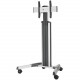 Milestone Av Technologies Chief Medium FUSION MPAUS - Cart for flat panel - silver - screen size: 37"-55" MPAUS