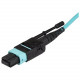 Startech.Com 1m 3 ft MPO / MTP Fiber Optic Cable - Plenum-Rated MTP to MTP Cable - OM3, 40G MPO Cable - Push/Pull-Tab - MPO MTP Cable - 3.28 ft Fiber Optic Network Cable for Patch Panel, Switch, Network Device, Server, Router, Media Converter, Hub - First