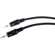 Comprehensive Standard MPS-MPS-15ST Audio Cable - 15 ft - 1 x Mini-phone Male Stereo Audio - 1 x Mini-phone Male Stereo Audio - Shielding - Black - RoHS Compliance MPS-MPS-15ST