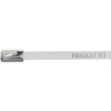 Panduit Pan-Steel Cable Tie - Natural - 50 Pack - 400 lb Loop Tensile - Stainless Steel - TAA Compliance MRT2H-L4
