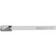 Panduit Pan-Steel Cable Tie - Natural - 100 Pack - 180 lb Loop Tensile - Stainless Steel - TAA Compliance MRT2S-C4