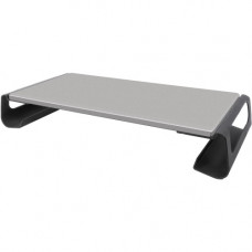 Kantek Contemporary Monitor Riser - 3.2" Height x 19.1" Width x 9.8" Depth - Steel, Medium Density Fiberboard (MDF) - Black, Gray - TAA Compliance MS720