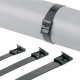 PANDUIT Pan-Steel MSC Series Nylon Coated Stainless Steel Strap - 50 Pack - TAA Compliance MSC10W50T15-L6
