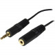 Startech.Com 12 ft PC Speaker Extension Audio Cable - Mini-phone Male - Mini-phone Female - 12ft - Black MU12MF