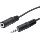 Startech.Com - Audio cable - mini-phone stereo 3.5 mm (F) - mini-phone stereo 3.5 mm (M) - 1.8 m - Mini-phone Male - Mini-phone Female Audio - 6ft - RoHS Compliance MU6MF