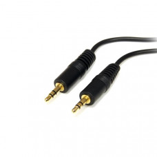 Startech.Com 6 ft 3.5mm Stereo Audio Cable - M/M - Audio cable - mini-phone stereo 3.5 mm (M) - mini-phone stereo 3.5 mm (M) - 1.8 m - Mini-phone Male - Mini-phone Male - 6ft - Black - RoHS Compliance MU6MM