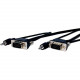 Comprehensive Pro AV/IT Series Micro VGA HD15 plug to plug w/audio cable 6ft - VGA for Projector, Notebook - 1 x HD-15 Male VGA - 1 x HD-15 Male VGA - Shielding - RoHS Compliance MVGA15P-P-6HR/A
